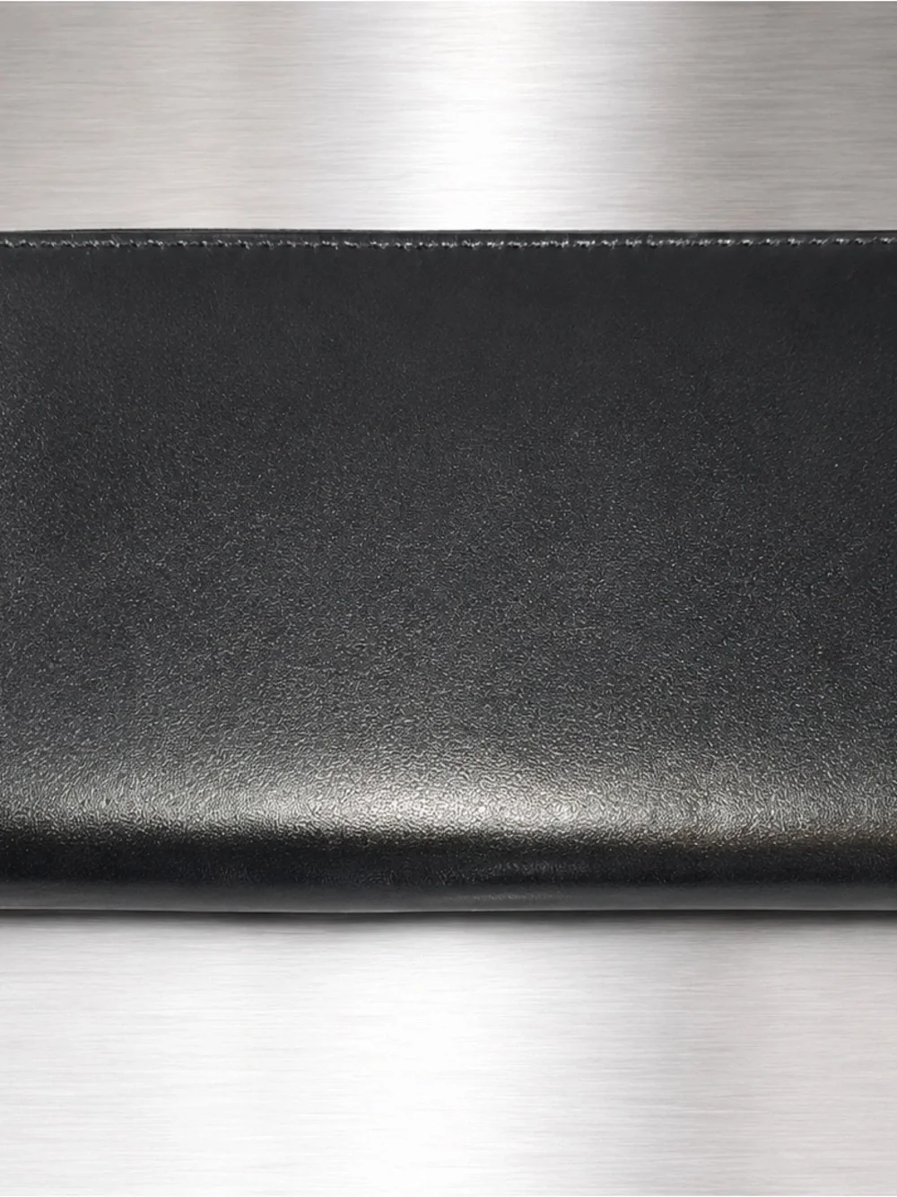 Mario Valentino Black V Logo Zip Around Wallet Gold Hardware NWOT